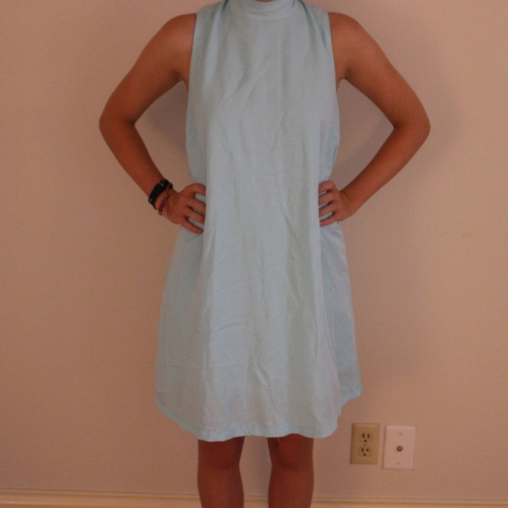 DO+BE blue high collared dress